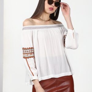 Miss Bennett Self-Design Bardot Top