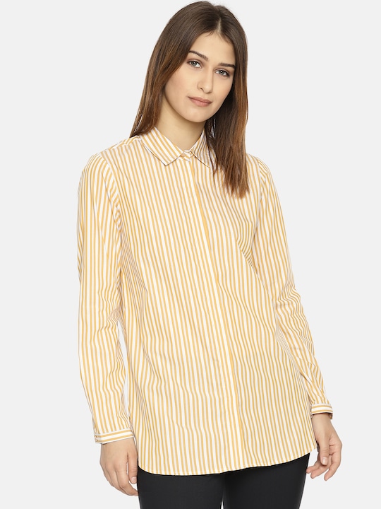 Van Heusen Woman Regular Fit Striped Casual Shirt