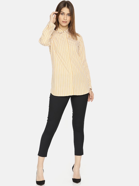 Van Heusen Woman Regular Fit Striped Casual Shirt