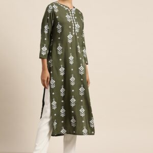 Moda Rapido Women Printed Straight Kurta