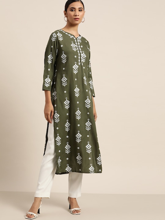 Moda Rapido Women Printed Straight Kurta