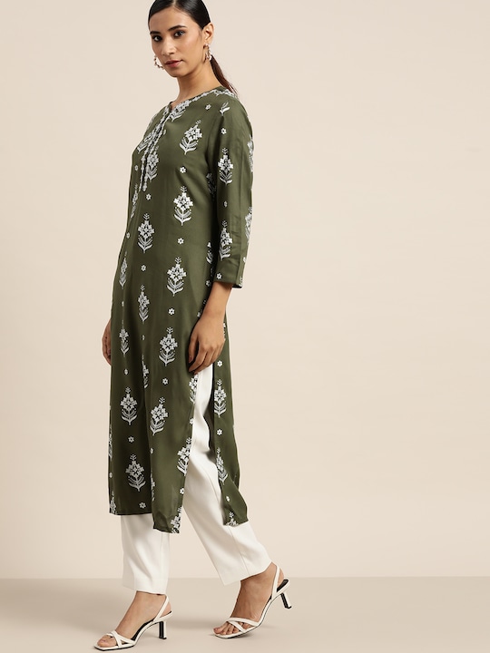 Moda Rapido Women Printed Straight Kurta