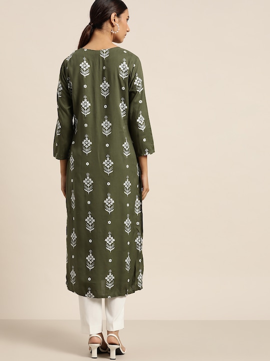 Moda Rapido Women Printed Straight Kurta