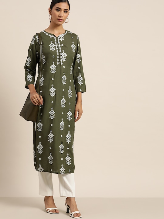 Moda Rapido Women Printed Straight Kurta