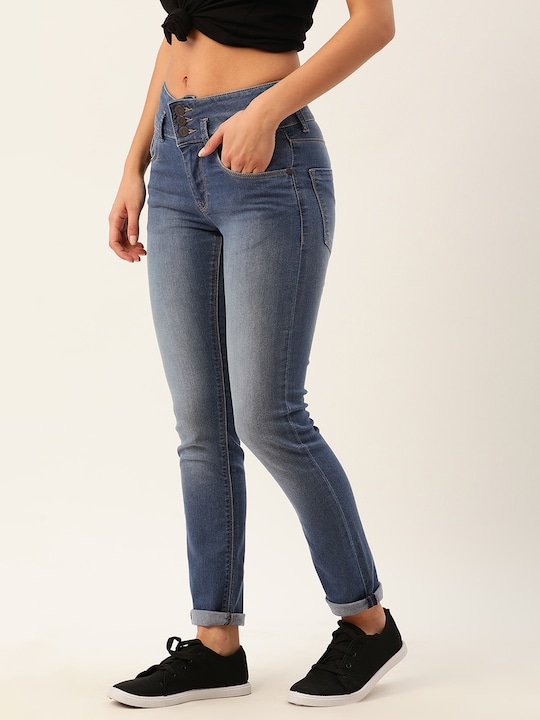 Moda Rapido  Women Skinny Mid Rise Jeans