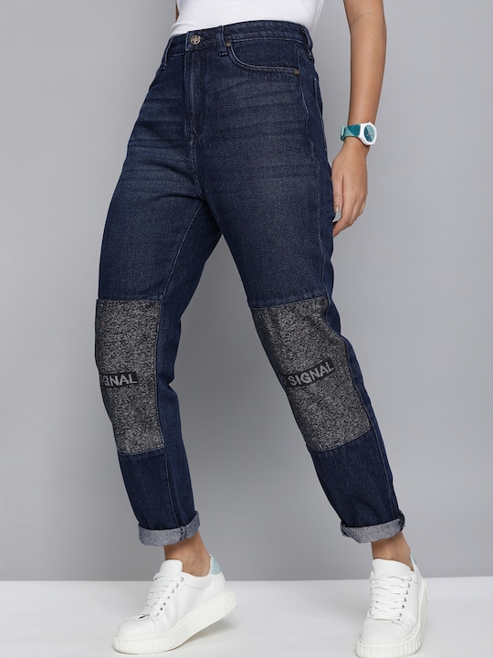 Kook N Keech  Women Boyfriend Mid Rise Jeans