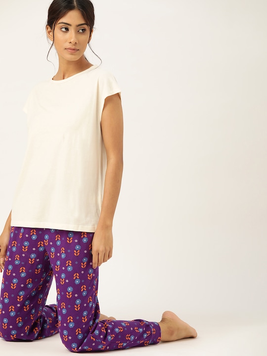 ETC  Women Top & Pyjama Set Floral Print