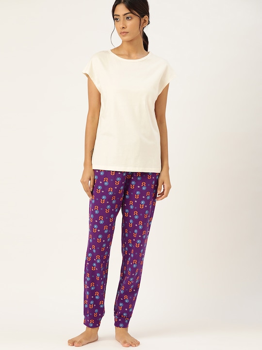 ETC  Women Top & Pyjama Set Floral Print