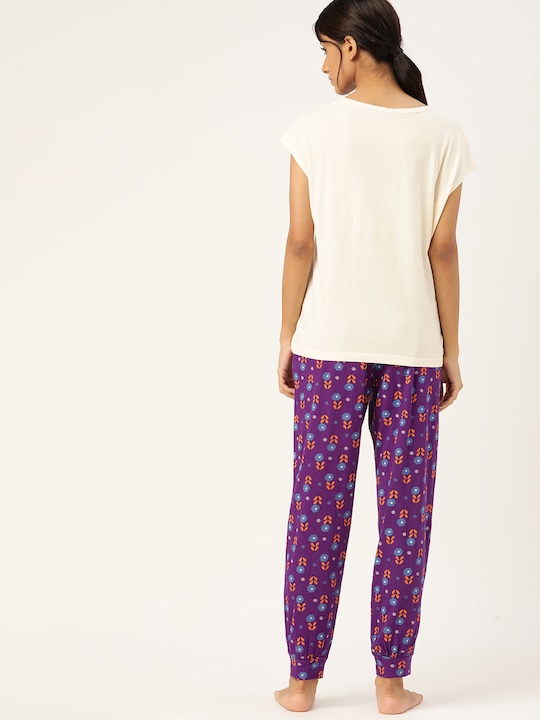 ETC  Women Top & Pyjama Set Floral Print