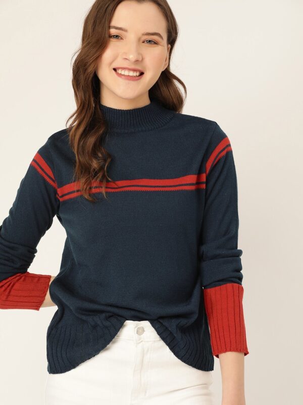 Dressberry Women Solid Round Neck Sweater