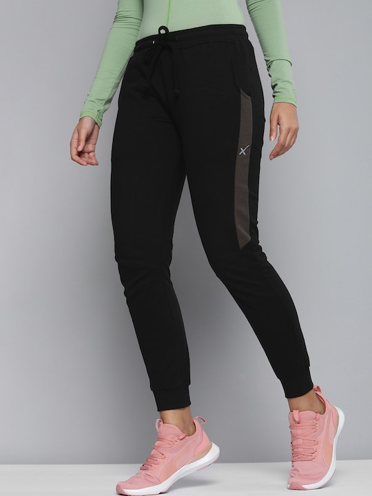 HRX Women Slim Fit SWEDISH POP Pure Cotton Sports Joggers