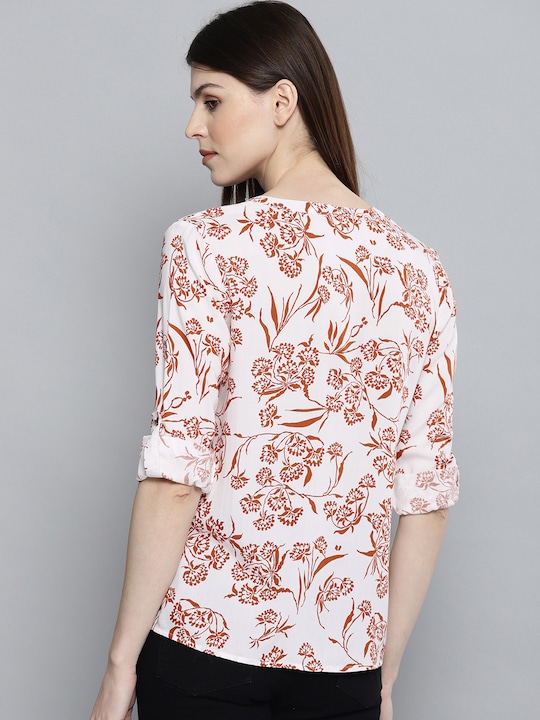 Chemistry Women Printed Shirt-Style Top