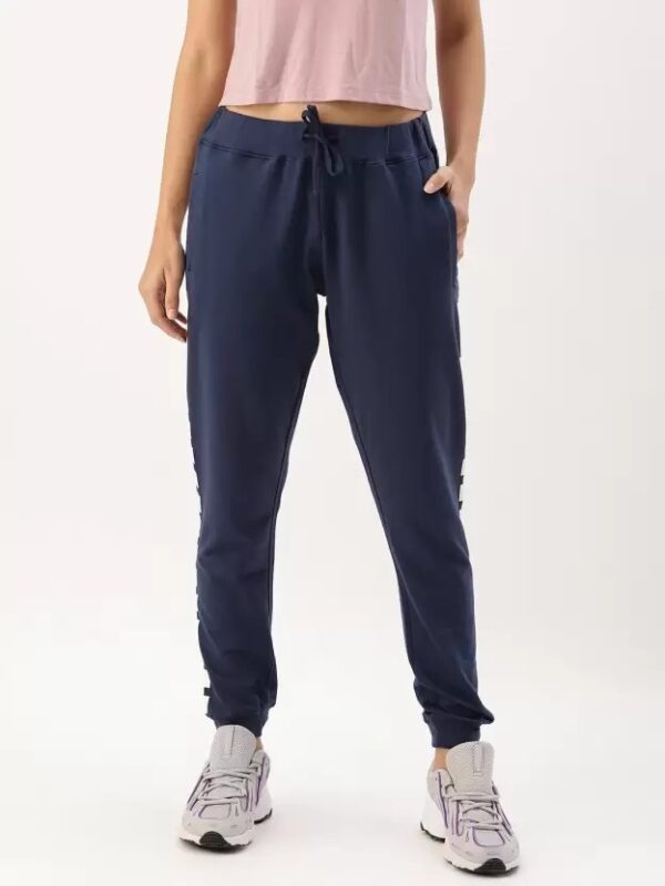 Dressberry  Women Solid Dark Blue Track Pants