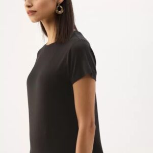 Dressberry  Women Solid Round Neck T-Shirt