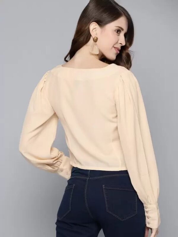 HERE&NOW Regular Sleeves Solid Women Top