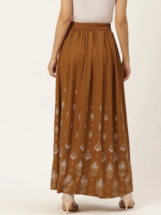 Anouk Women Printed Maxi Flared Skirt