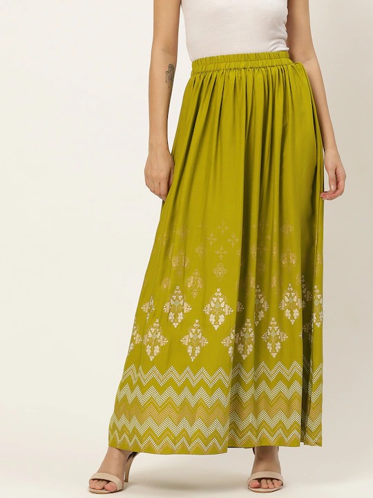 Anouk Women Printed Maxi Flared Skirt