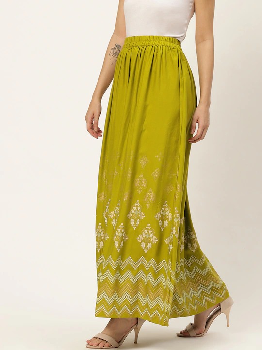 Anouk Women Printed Maxi Flared Skirt