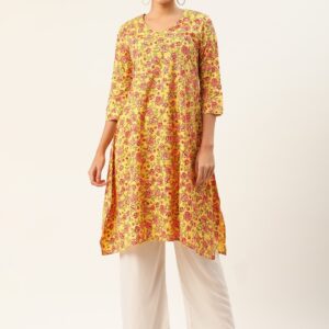 Anouk Women Floral Printed A-Line Kurta