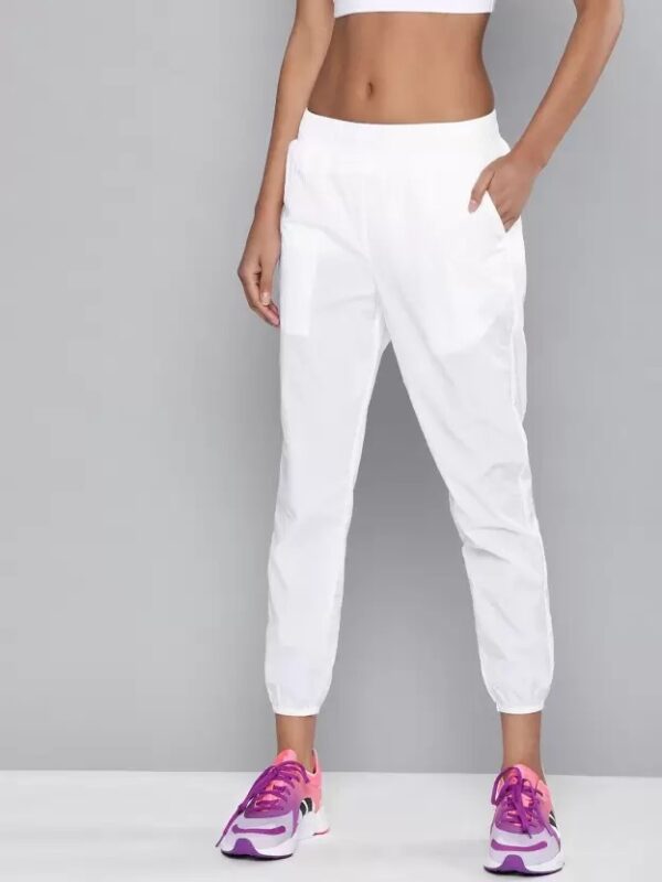 HRX Women Solid White Track Pants