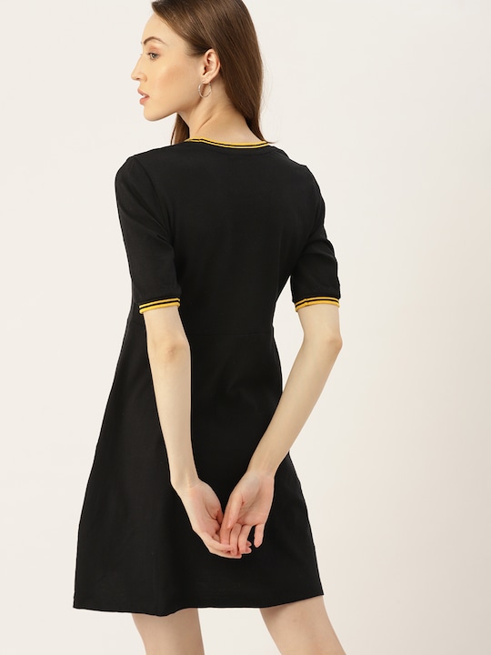 DressBerry Solid A-Line Dress