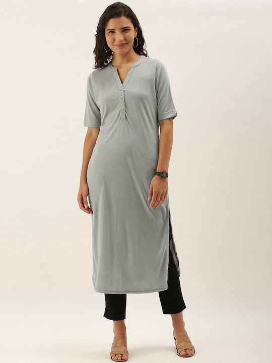 Anouk Women Solid Kurta