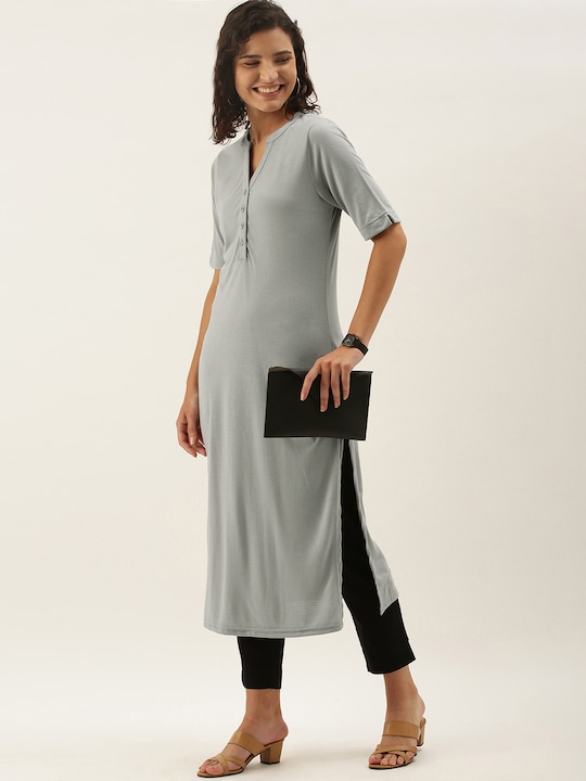 Anouk Women Solid Kurta