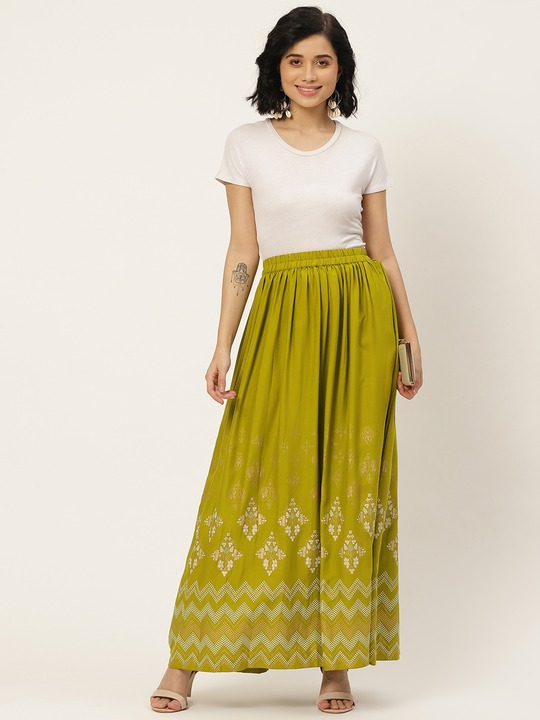 Anouk Women Printed Maxi Flared Skirt