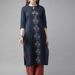 Anouk Women Printed Kurta with Trousers