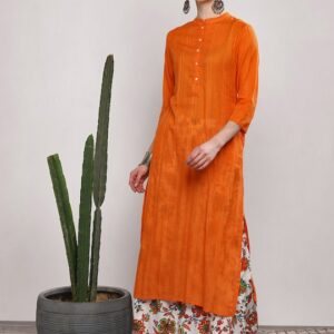 Sangria Women Solid Kurta Set