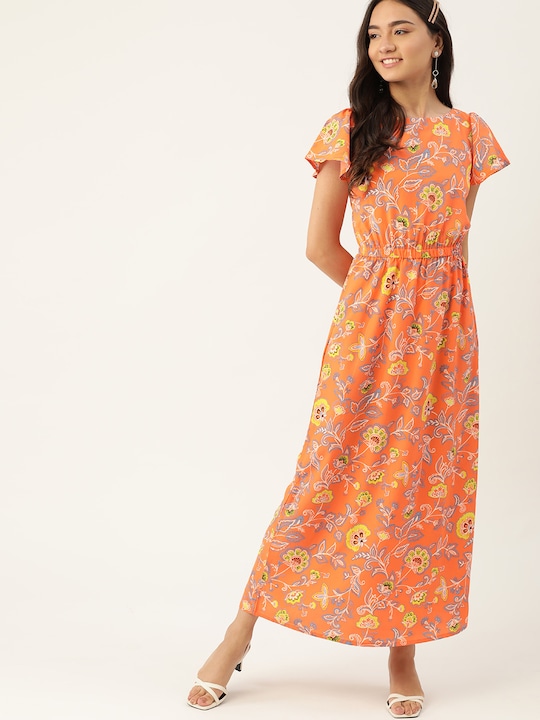 DressBerry Floral Printed Maxi Dress