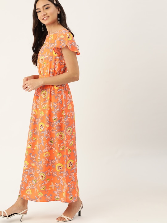 DressBerry Floral Printed Maxi Dress