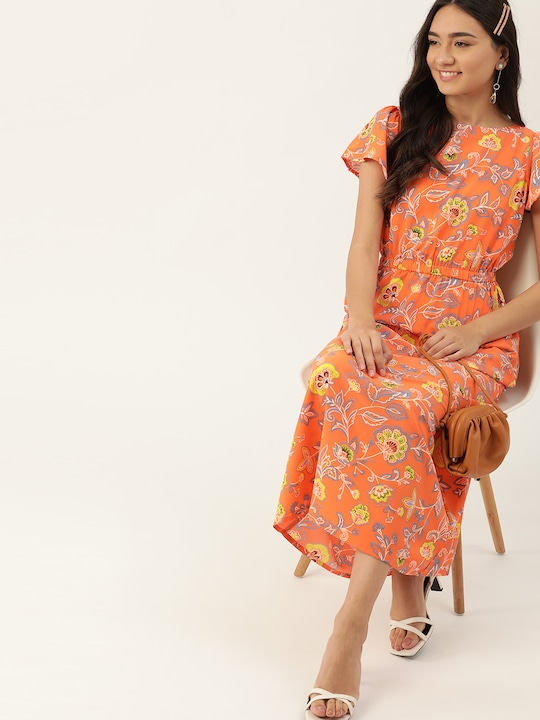 DressBerry Floral Printed Maxi Dress