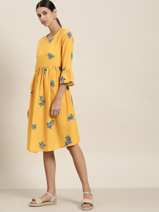 her by invictus Floral A-Line Dress