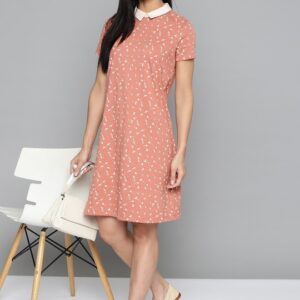 Chemistry Floral Peter Pan Collar Shift Dress