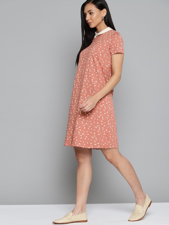 Chemistry Floral Peter Pan Collar Shift Dress