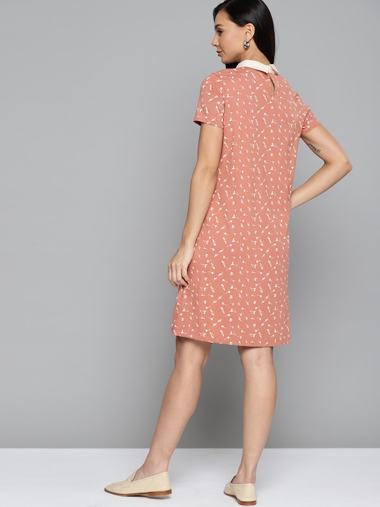 Chemistry Floral Peter Pan Collar Shift Dress