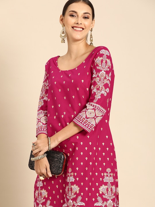 Anouk Women Ethnic Motifs Printed Pure Cotton Kurta