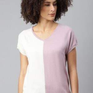 Roadster Colourblocked Extended Sleeves Top