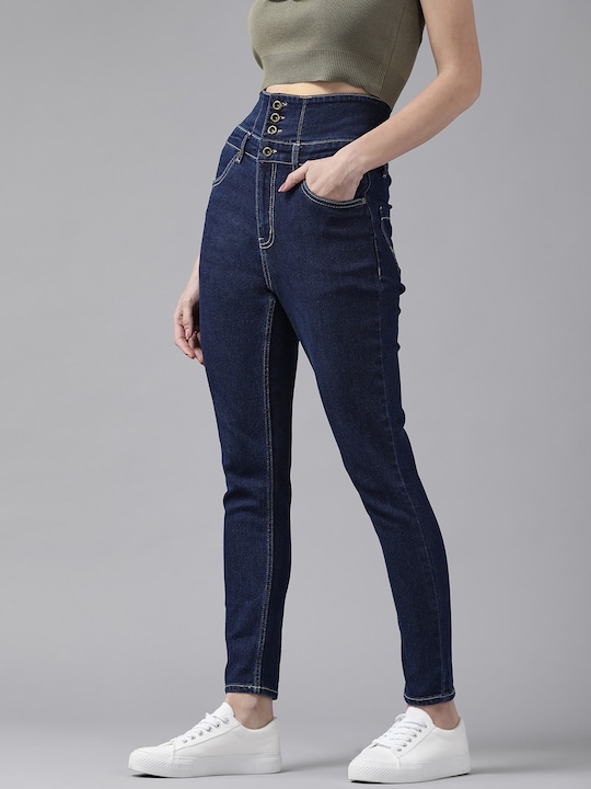 Roadster Women Slim Fit High-Rise Clean Look Stretchable Jeans