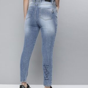 Kook N Keech Women Super Skinny Fit Printed Stretchable Cropped Jeans