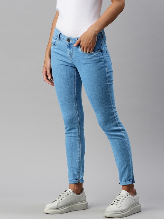 HERE&NOW Women Skinny Fit Stretchable Jeans