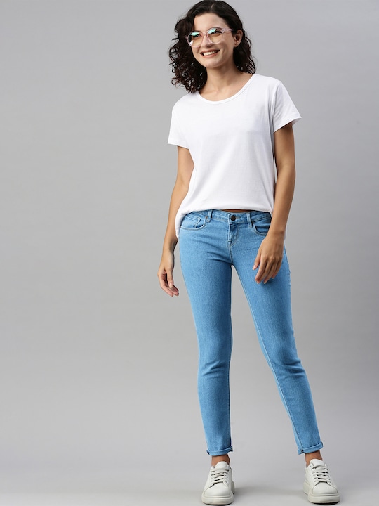 HERE&NOW Women Skinny Fit Stretchable Jeans