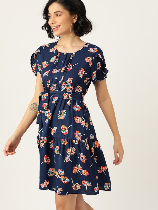 DressBerry Women Printed A-Line Dress