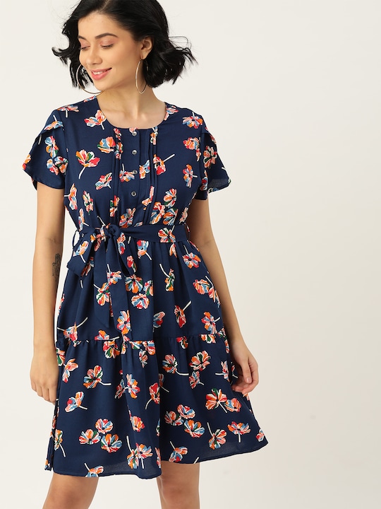 DressBerry Women Printed A-Line Dress