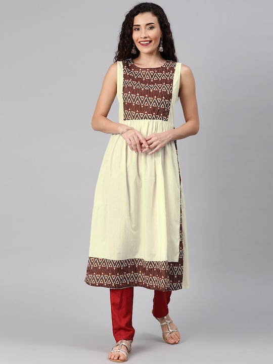 Anouk Women Printed A-Line Kurta