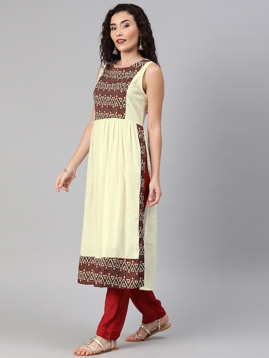 Anouk Women Printed A-Line Kurta