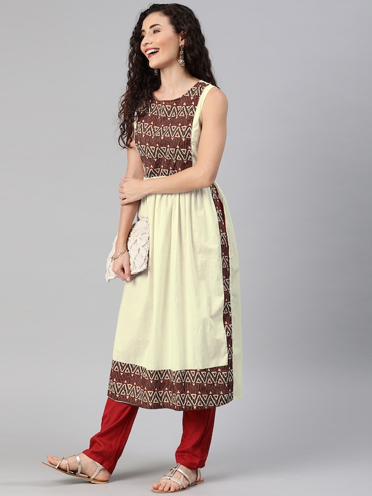 Anouk Women Printed A-Line Kurta