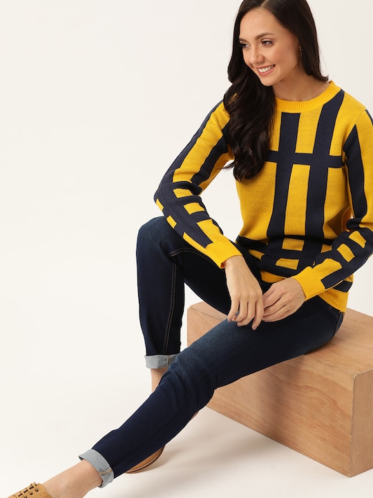 DressBerry Women Striped Pullover