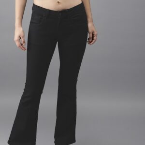 HERE&NOW Women Bootcut High-Rise Stretchable Jeans